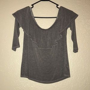 light gray shirt